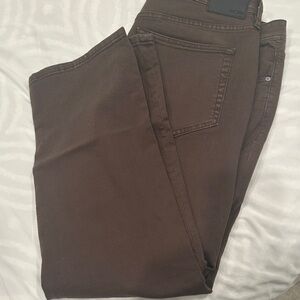 Liverpool Jeans Company Men's Dark Brown Straight Jeans